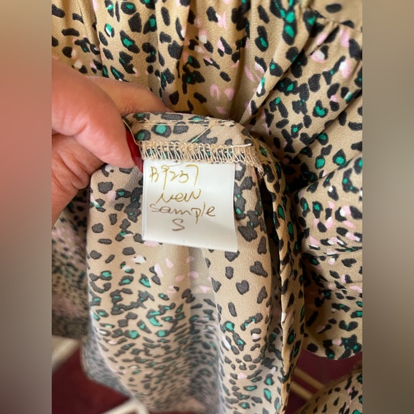 Jodifl leopard print & flowered embroidery top size S - Picture 7 of 8